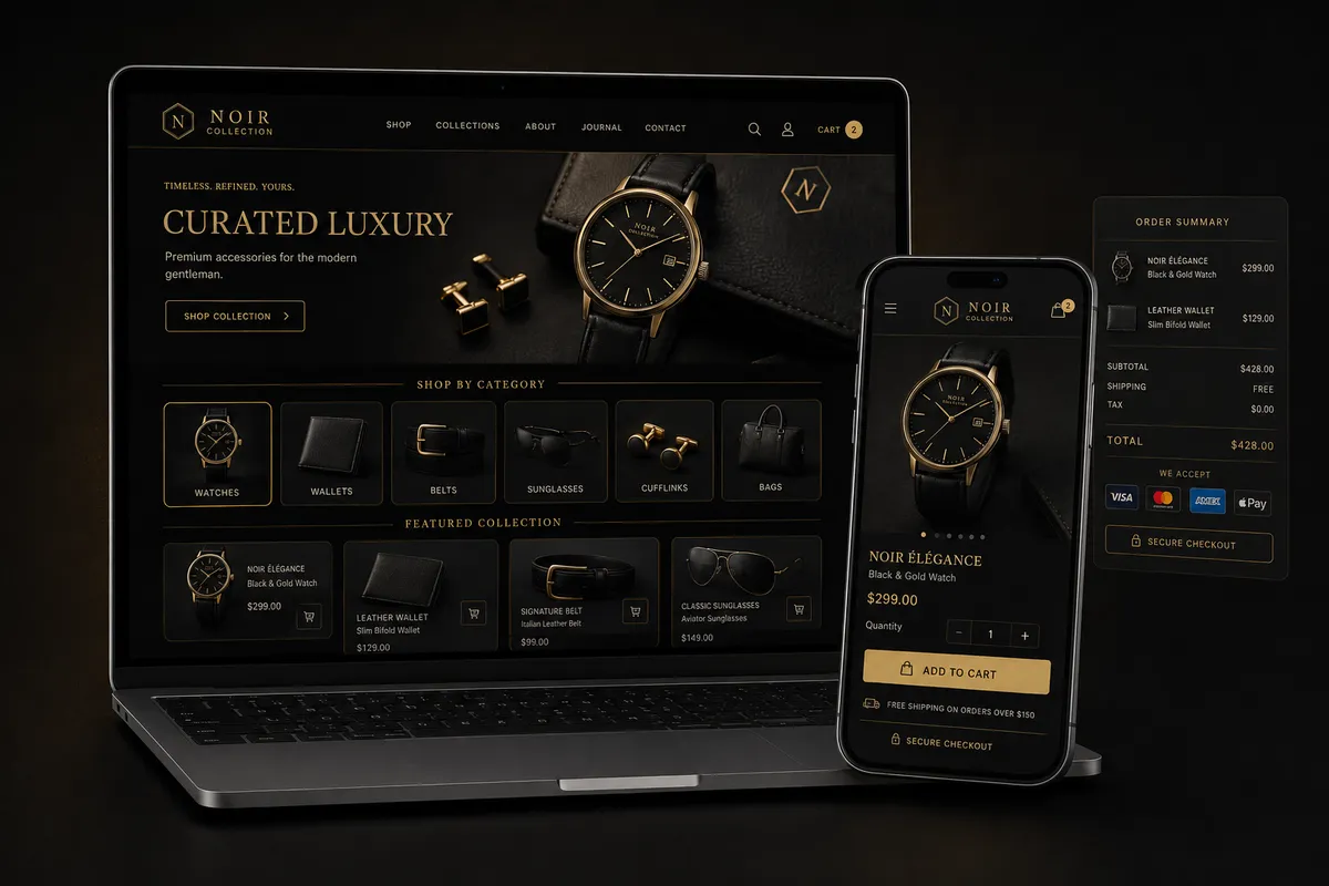 Custom ecommerce online store