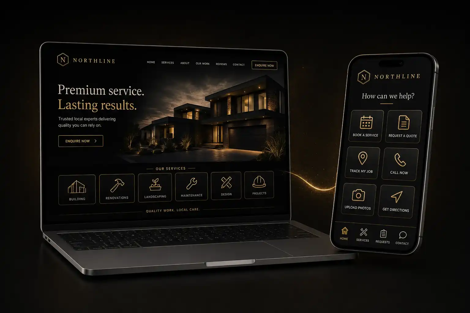 Website and mobile web app experience